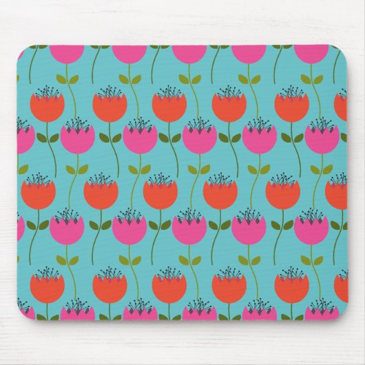 Tapis De Souris Tulipes motif floral (Devant)