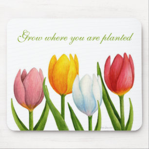 Tapis De Souris Tulipes Mousepad de ressort