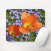 Tapis De Souris Tulipes orange (Avec souris)