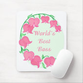 Tapis De Souris Tulipes roses Boss (Avec souris)