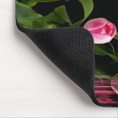 Tapis De Souris tulipes roses d'inspiration noire (Coin)