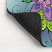 Tapis De Souris Tulipes turquoises Mousepad (Coin)