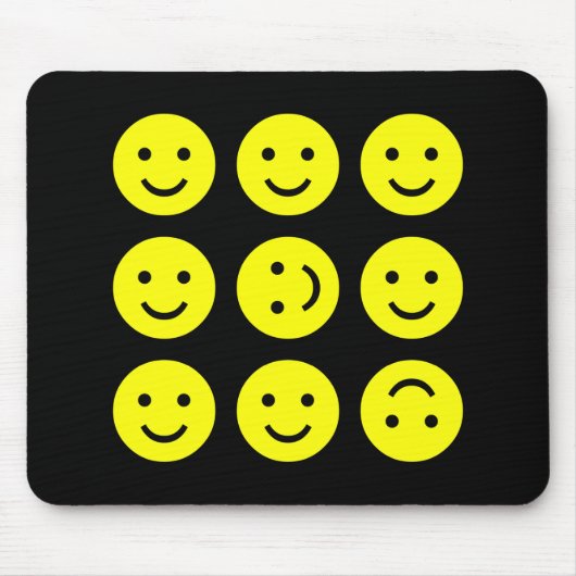 Tapis De Souris Tumbling - Sur Noir (Devant)