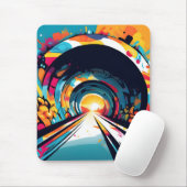 Tapis De Souris Tunnel Avec Graffiti Art (Avec souris)