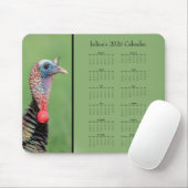 Tapis De Souris Turkey - Customizable full year 2026 calendar (Avec souris)
