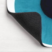 Tapis de souris turquoise de globe oculaire (Coin)