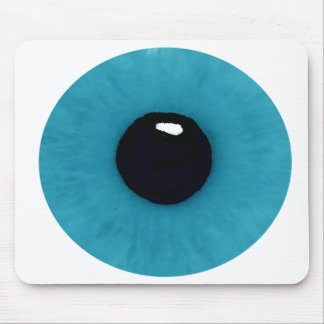 Tapis de souris turquoise de globe oculaire