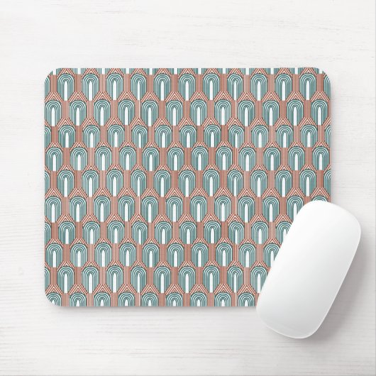 Tapis De Souris Turquoise et cuivre (Avec souris)