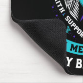Tapis De Souris Turquoise Et Violet En Mémoire De Mon Frère Suicid (Coin)