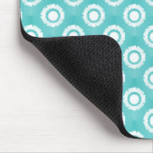 Tapis De Souris Turquoise Funky Flower Mousepad (Coin)