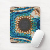 Tapis De Souris Turquoise Gold Sun Southwestern Art (Avec souris)