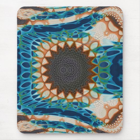 Tapis De Souris Turquoise Gold Sun Southwestern Art (Devant)