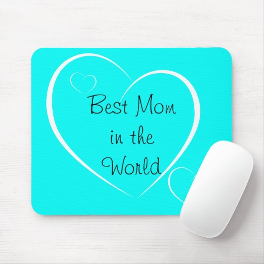 Tapis De Souris Turquoise Heart Mousepad (Avec souris)