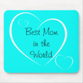 Tapis De Souris Turquoise Heart Mousepad (Devant)