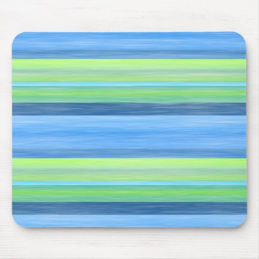 Tapis De Souris Turquoise Lime Vert Motif d'aquarelle (Devant)