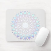 Tapis De Souris Turquoise Lotus Flower Mandala (Avec souris)