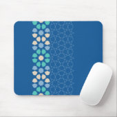 Tapis De Souris Turquoise Sérénité Rythme (Avec souris)