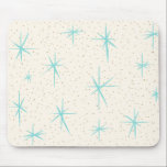 Tapis De Souris Turquoise Starbursts Mousepad d'âge d'espace<br><div class="desc">Les starbursts bleus de caractéristiques de ce d'espace d'âge de turquoise motif de Starbursts Mousepad sur un arrière - plan crémeux avec de l'or coloré tachette. Inspiré par un motif moderne de plat de la moitié du siècle classique, cette conception a un talent vintage authentique. La rétro qualité kitschy vous...</div>