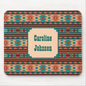 Tapis De Souris Turquoise Terracotta Monogram (Devant)