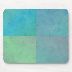 Tapis De Souris Turquoise Vert Motif Géométrique à l'Aquarelle Art