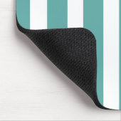 Tapis De Souris Turquoises bandes blanches (Coin)