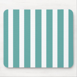 Tapis De Souris Turquoises bandes blanches