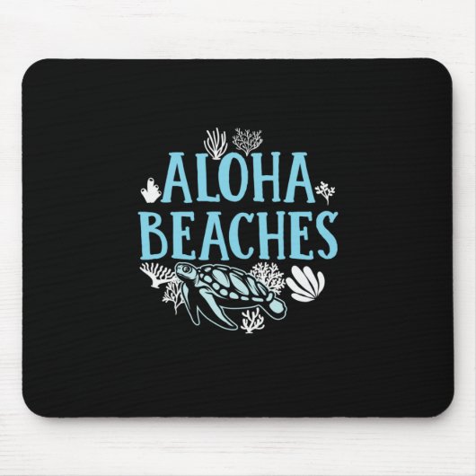 Tapis De Souris Turtle Lover | Plages Aloha (Devant)