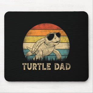 Tapis De Souris Turtle Papa Amoureux des Tortues Papa Fête des Pèr