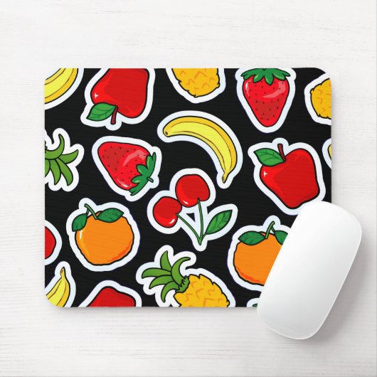 Tapis De Souris Tutti frutti, mousepad (Avec souris)