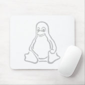 Tapis De Souris Tux gris (Avec souris)