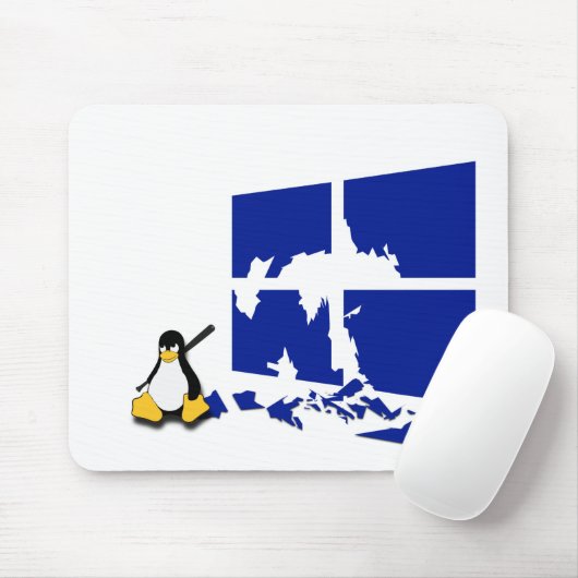 Tapis De Souris Tux Linux Penguin devient médiéval (Avec souris)