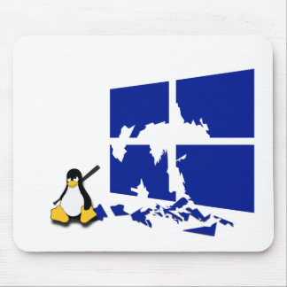 Tapis De Souris Tux Linux Penguin devient médiéval
