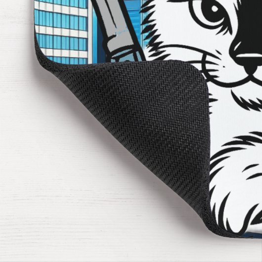 Tapis De Souris Tuxedo Cat Switchblade Mousepad by Phil Elmore (Coin)