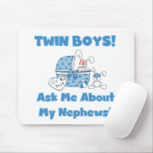 Tapis De Souris Twin Boys Demandez Mon Nephew (Avec souris)