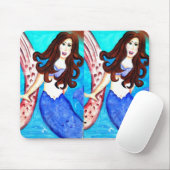 Tapis De Souris twin brunette mermaid mousepad (Avec souris)