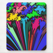 Tapis De Souris Twirl coloré Abstrait / Pinched / (Devant)