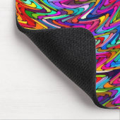 Tapis De Souris Twirling couleurs Zigzag Motif (Coin)