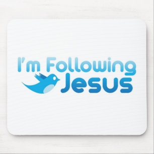 Tapis De Souris Twitter moi Je suis Jésus Christ