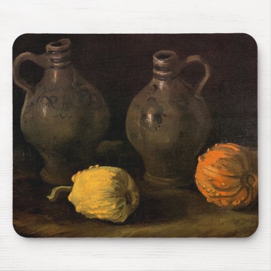 Tapis De Souris Two Jars and Two Citrouilles par Vincent van Gogh (Devant)
