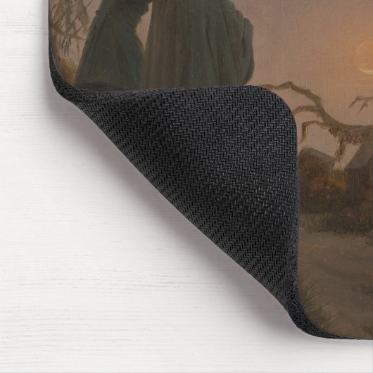 Tapis De Souris Two Men Contemplating the Moon, par Friedrich : (Coin)