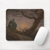Tapis De Souris Two Men Contemplating the Moon, par Friedrich : (Avec souris)