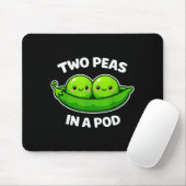 Tapis De Souris Two Peas In A D Cute Kawaii Funny (Avec souris)