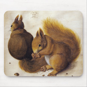 Tapis De Souris Two Red Squirrels (by Albrecht Dürer)