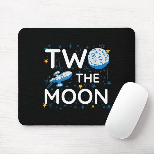 Tapis De Souris Two The Moon 2nd Planets Lover Birthday Space Rock (Avec souris)