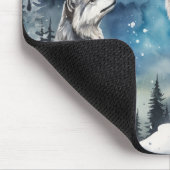 Tapis De Souris Two Wolves in Winter (Coin)