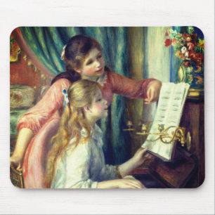 Tapis De Souris Two Young Girls at the Piano par Renoir :