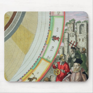 Tapis De Souris Tycho Brahe, détail d'une carte montrant le sien