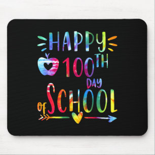 Tapis De Souris Tye Tie 100 Jours D'école 100e Jour D'école Thé