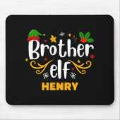 Tapis De Souris Tygraphy Brother Elf Fun Family Matching T Shirt  (Devant)