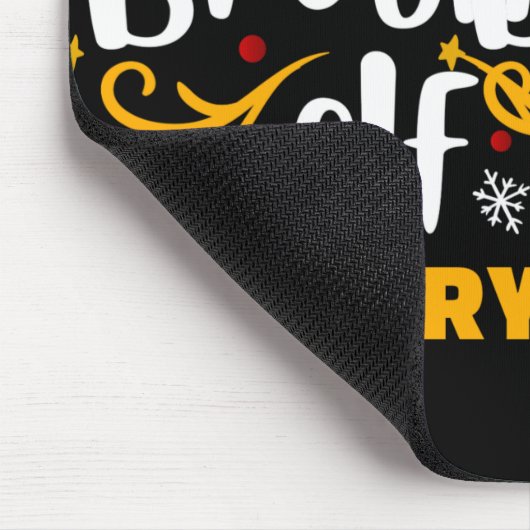 Tapis De Souris Tygraphy Brother Elf Fun Family Matching T Shirt  (Coin)